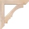 Ekena Millwork Balboa Slat Smooth Bracket w/ Offset Brace, Douglas Fir, 5 1/2"W x 24"D x 24"H BKT0604X24X24BOA06SDF - alternate 3